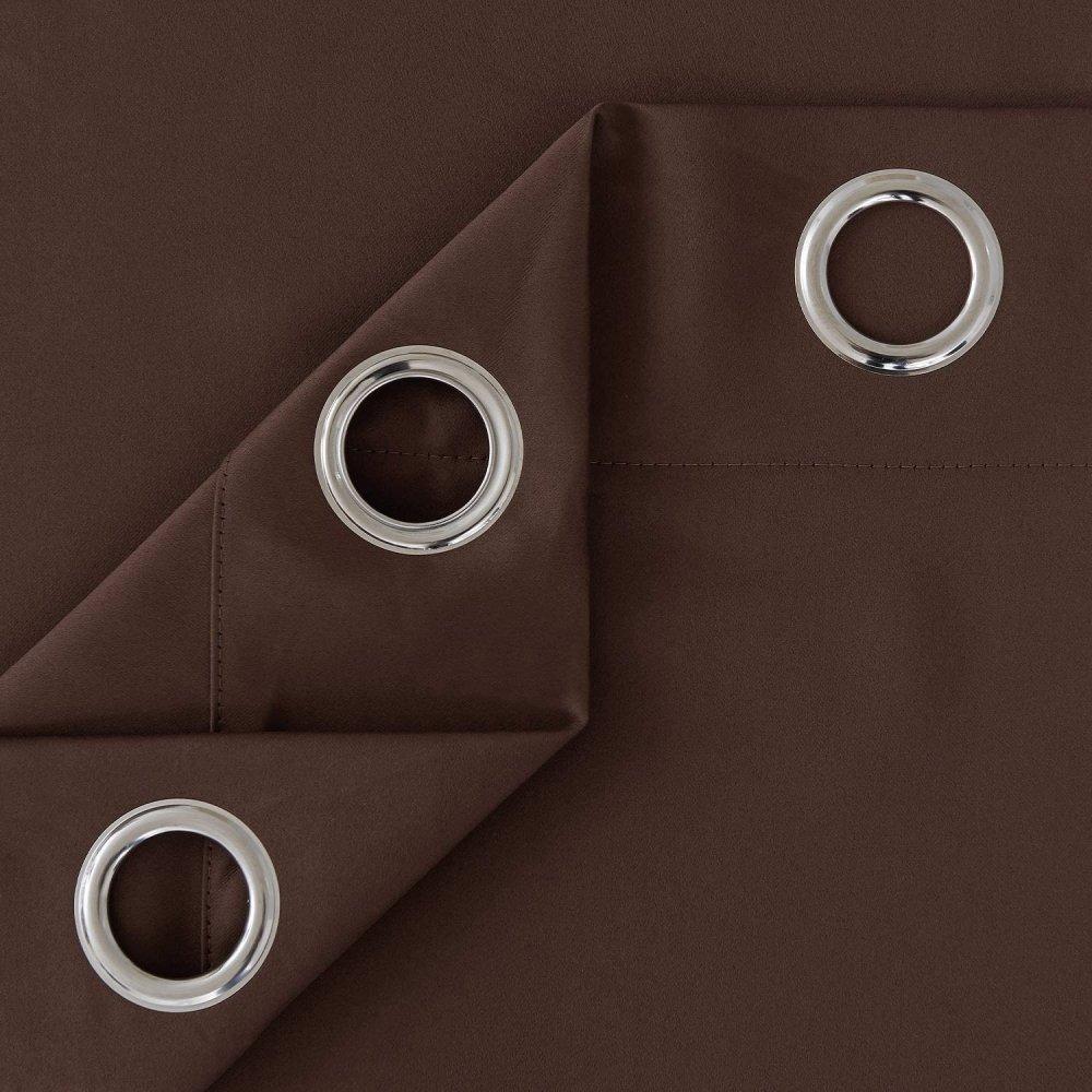 Solid Color Thermal Insulated Blackout Curtains - Grommet - 1 Panel - Deconovo US