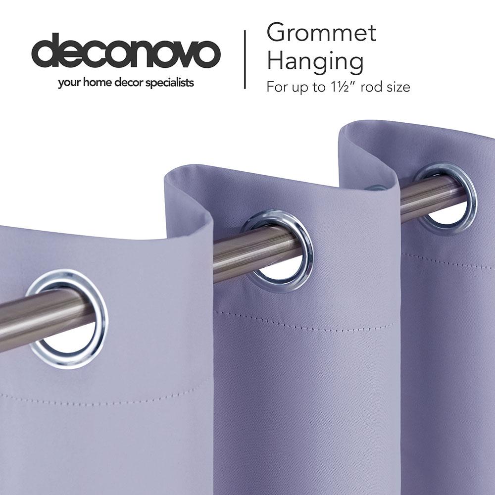 Solid Color Thermal Insulated Blackout Curtains - Grommet - 1 Panel - Deconovo US
