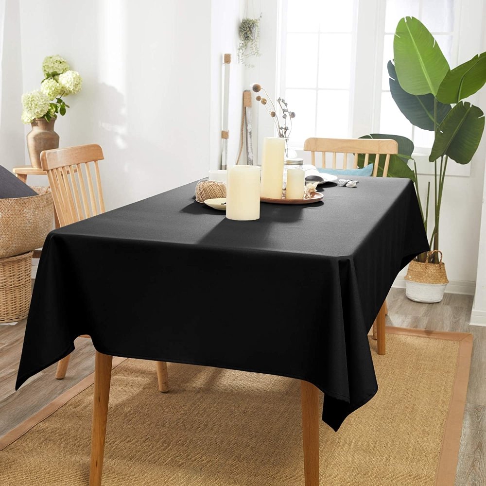 Solid Color Water Resistant Tablecloth - Oxford - Deconovo US
